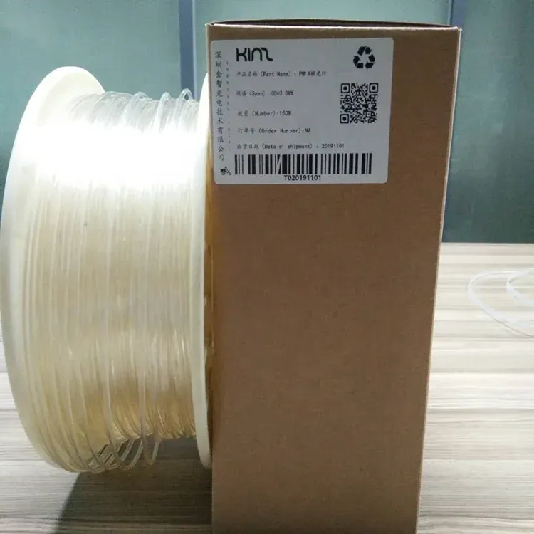 SK80 application pmma end glow fiber