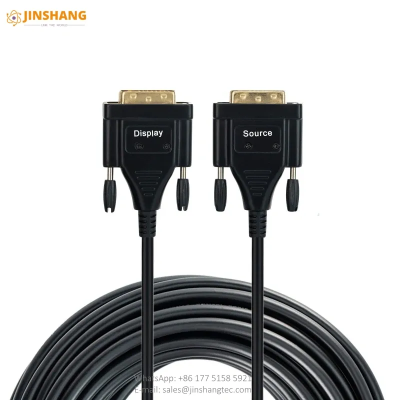 DVI-D Active Optical Cable Hybrid Fiber DVI to DVI