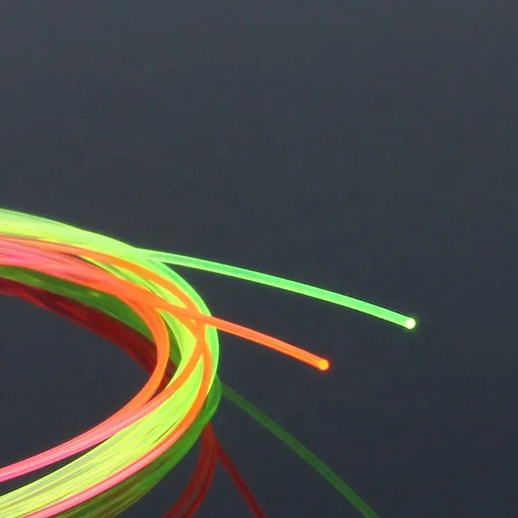 Fluorescent Fiber structure fluorescent fiber