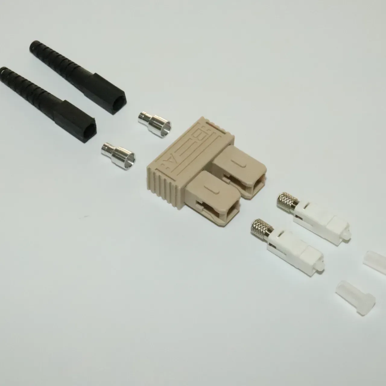 SC Duplex Fiber Optic Connector Kit Secure Two-Fiber Cable Termination