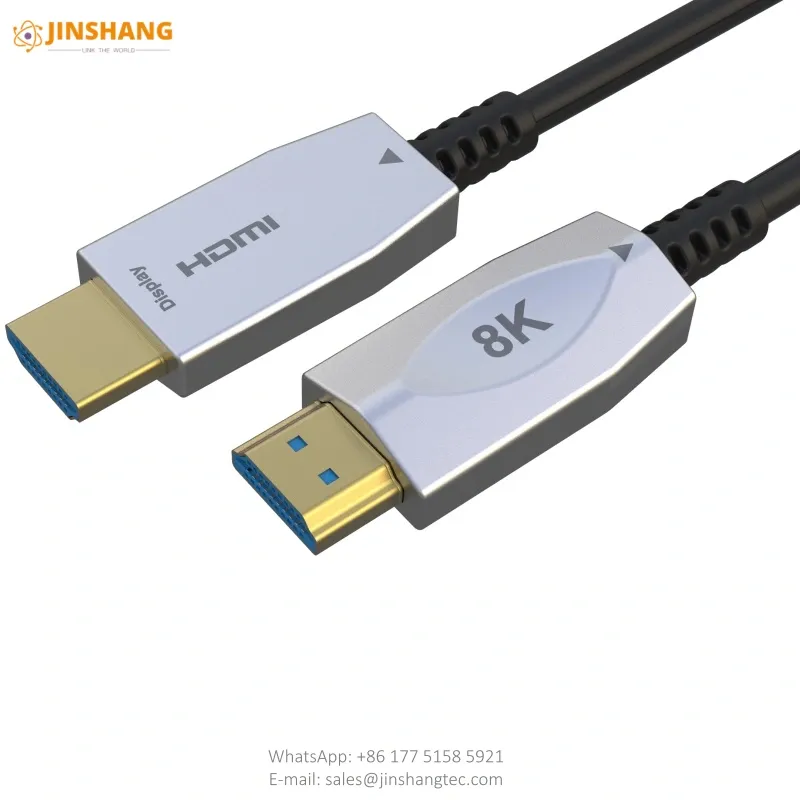 Sculpted Black 8K HDMI 2.1 Active Optical Cable