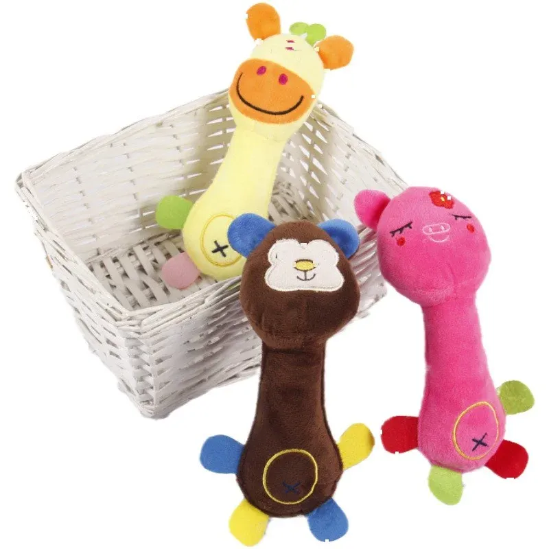 Monkey Pig Deer Plush Dog Toys wholesale from Lanshine Pet