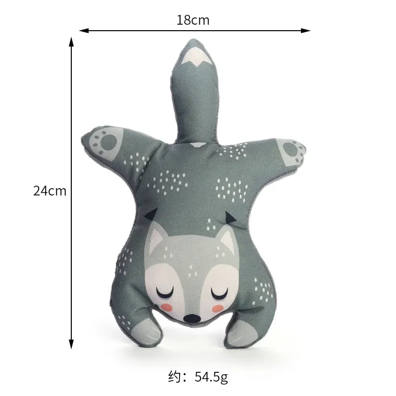 Printed Lying Animals Plush Dog Toys - photo 3