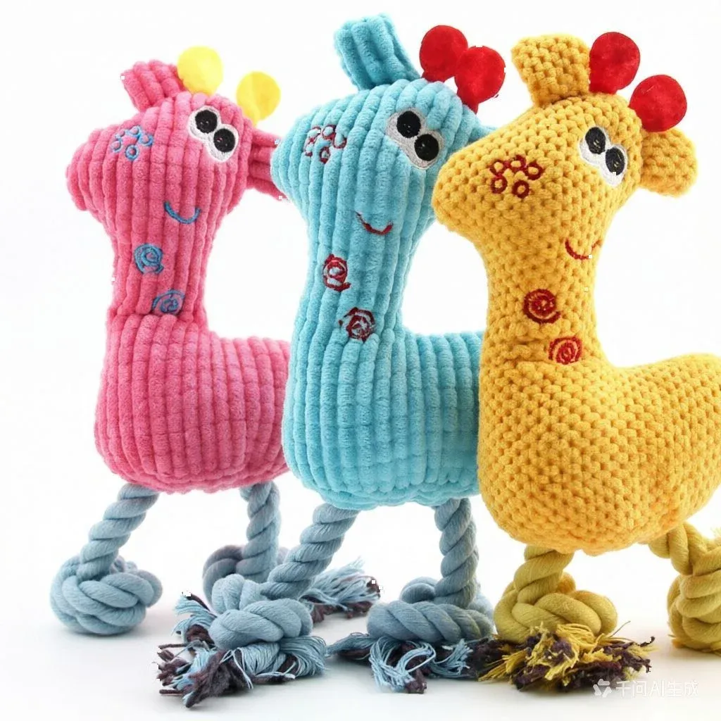Corn-Grain Deer Plush Dog Toy wholesale from Lanshine Pet