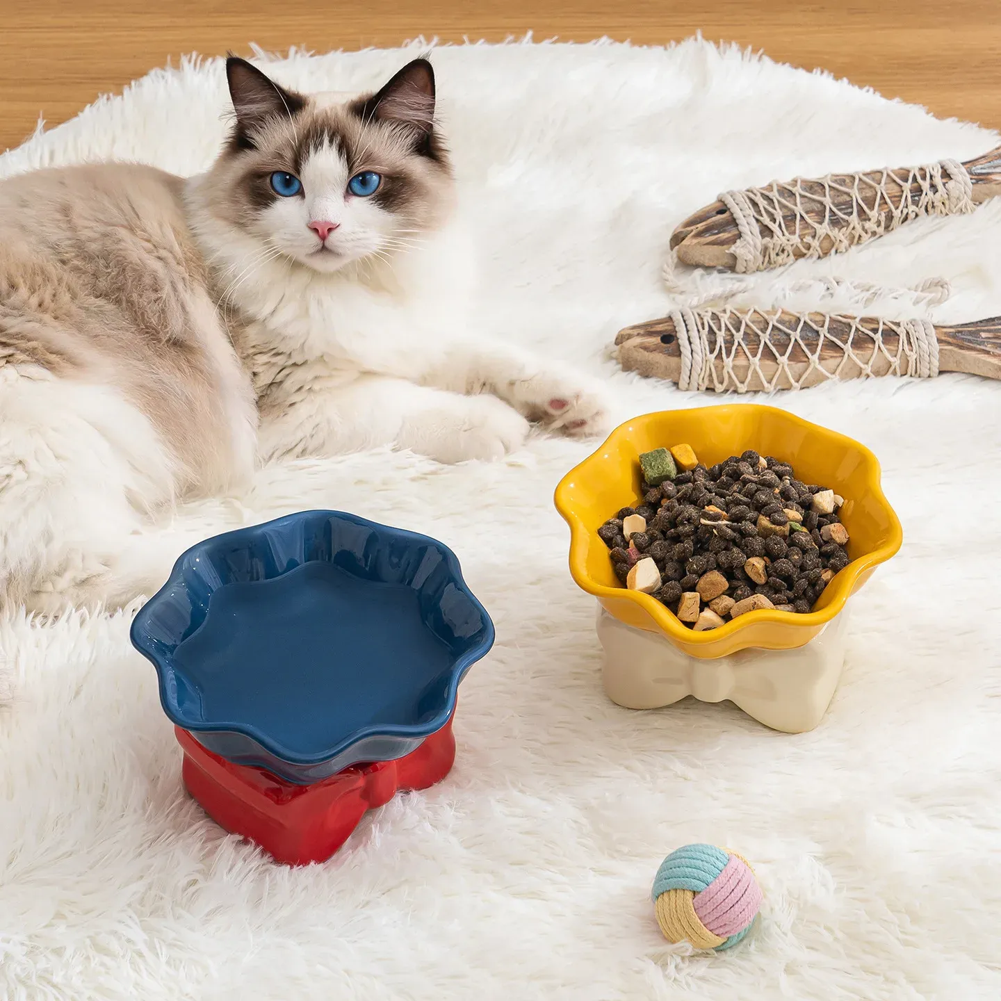 Bow-Knot Ceramic Pet Bowl - photo 2