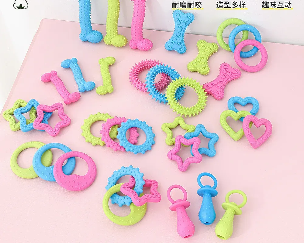 Assorted TPR Puppy Chew Toys wholesale from Lanshine Pet