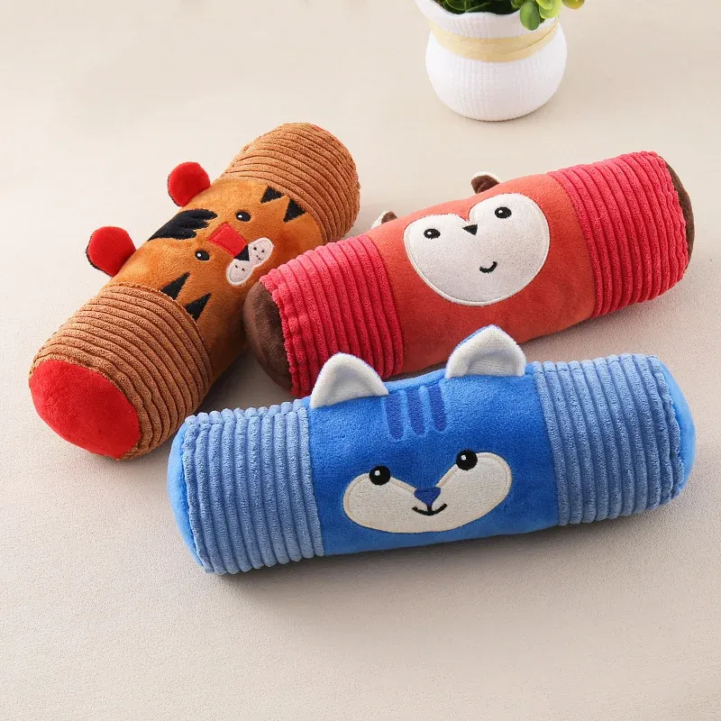 Animal Bolster Pillow Plush Dog Toys wholesale from Lanshine Pet