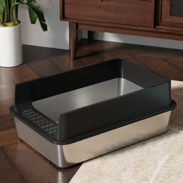 Square Stainless-Steel Litter Box (6 Sizes) - photo 2