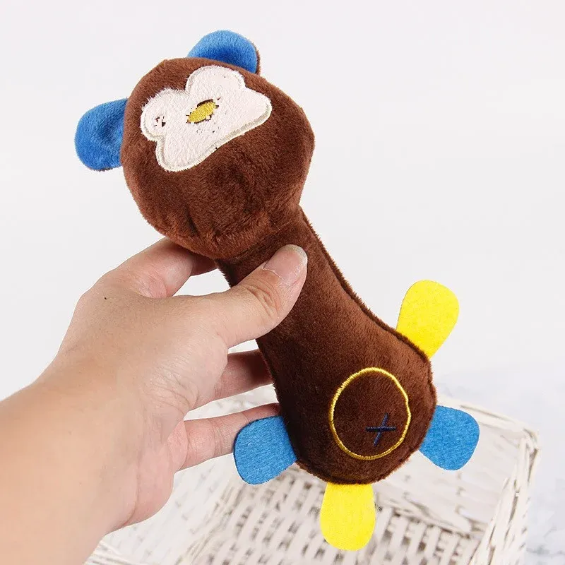 Monkey Pig Deer Plush Dog Toys - photo 1