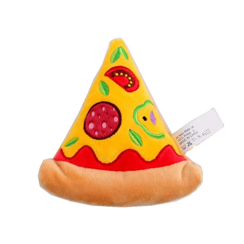 Pizza Slice Plush Dog Toy wholesale from Lanshine Pet