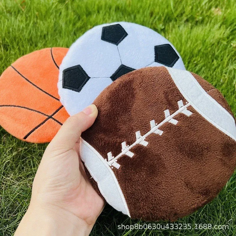 Ball Frisbee Plush Dog Toy wholesale from Lanshine Pet