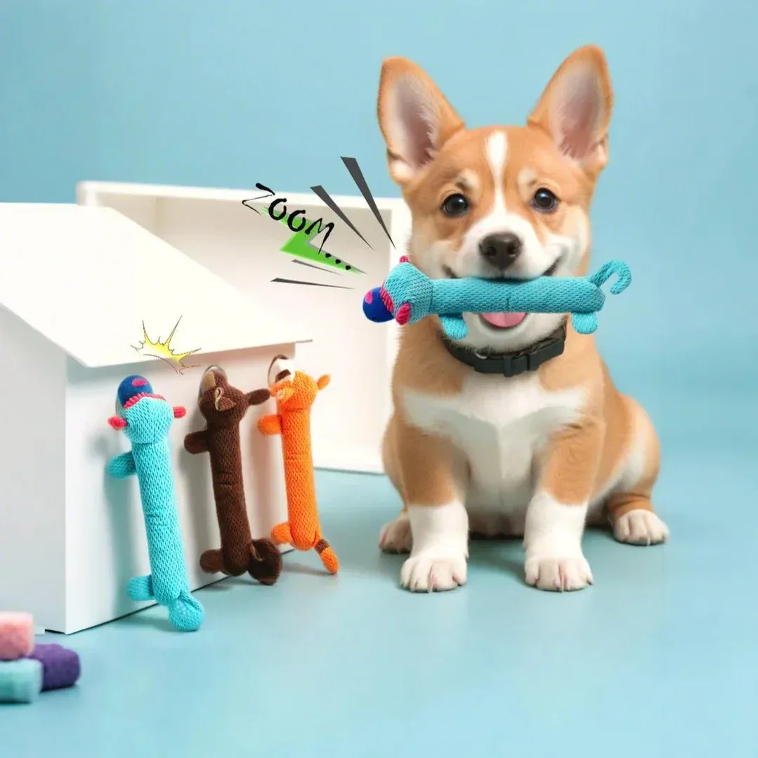 Mesh Long Animals Plush Dog Toys - photo 1