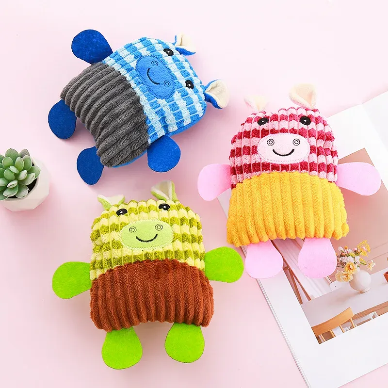 Rainbow Hippo Plush Dog Toy wholesale from Lanshine Pet
