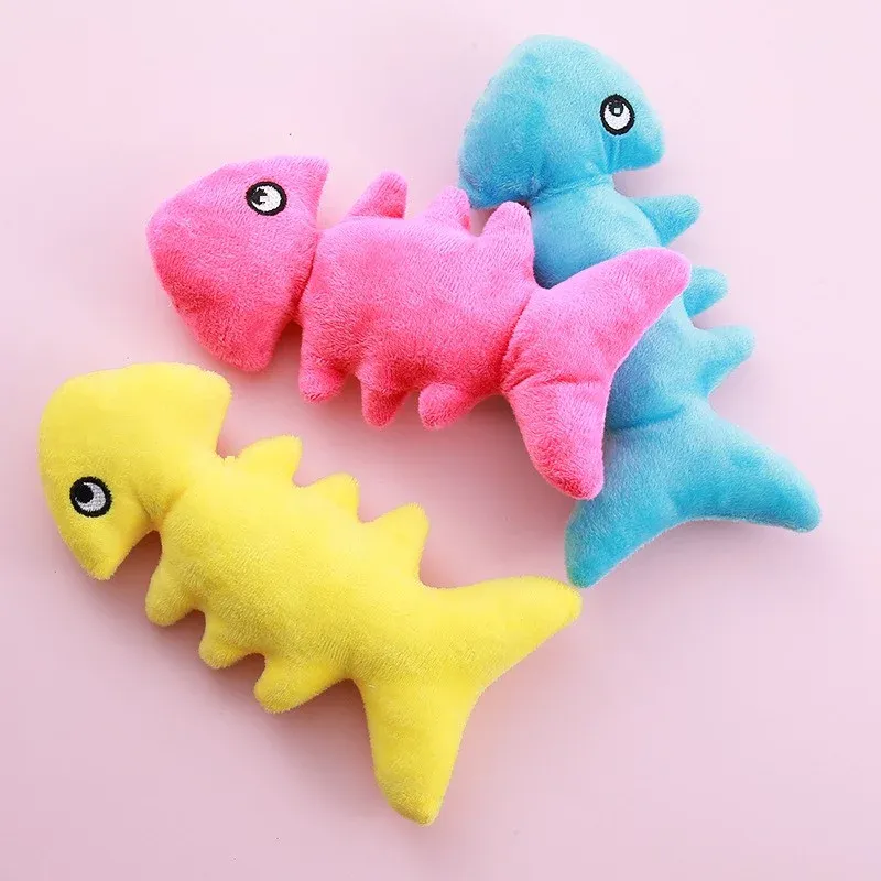 Fish Bone Plush Dog Toy wholesale from Lanshine Pet