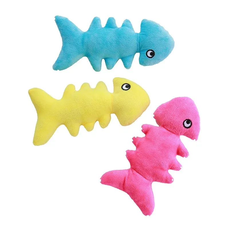 Fish Bone Plush Dog Toy - photo 3