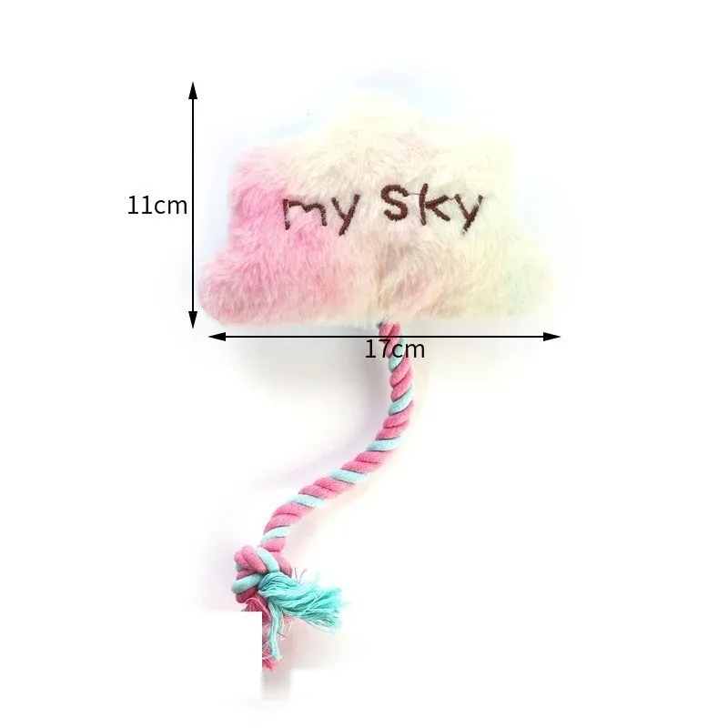 Rainbow Fur Rope Dog Toys (4 Designs) - photo 4