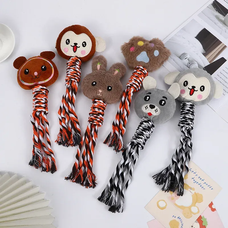 Colorful Rope Pull Animals Dog Toys wholesale from Lanshine Pet