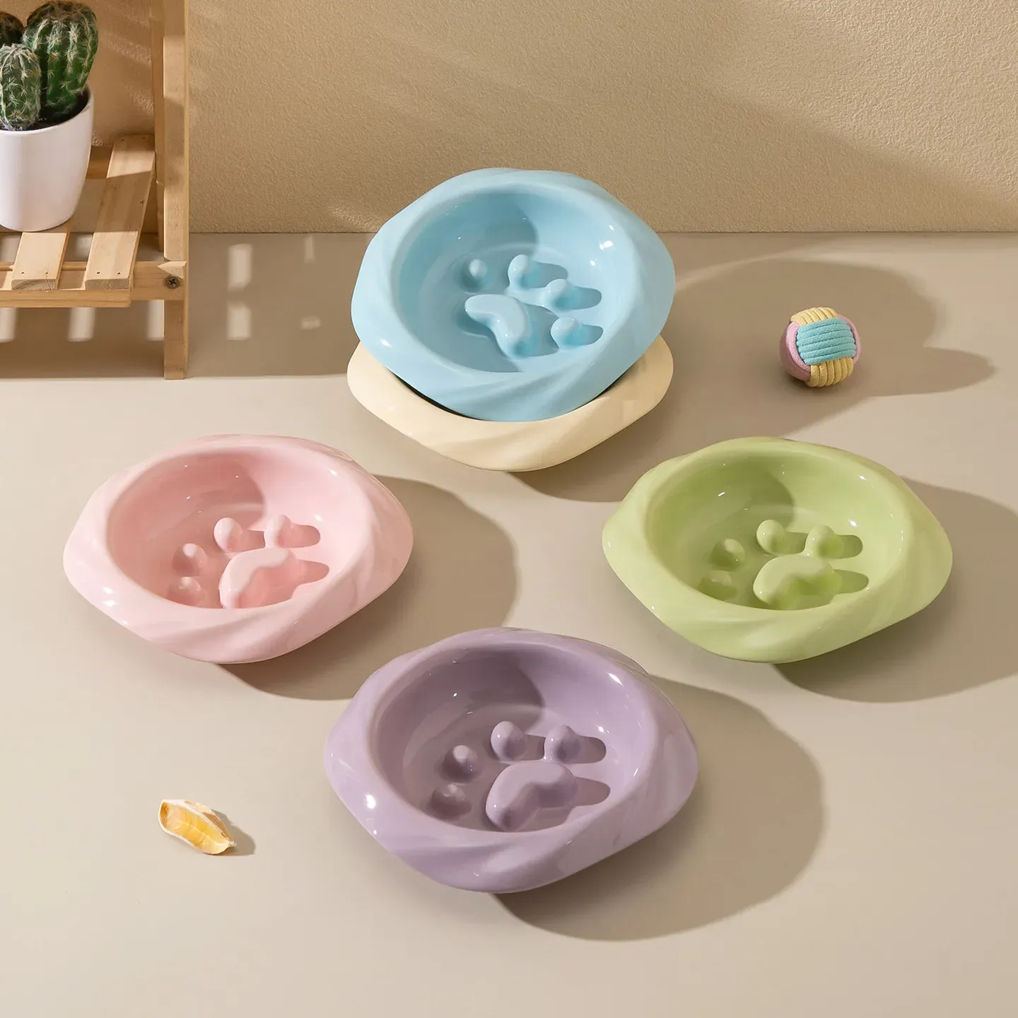 Ceramic Slow-Feeder Bowl wholesale from Lanshine Pet
