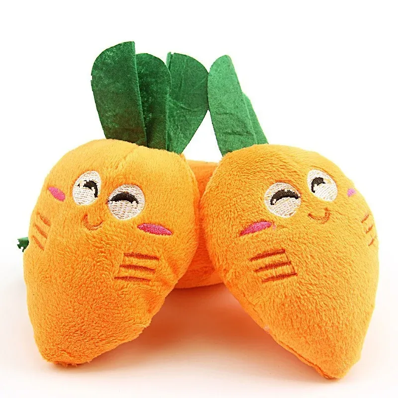 Carrot Plush Dog Toy wholesale from Lanshine Pet