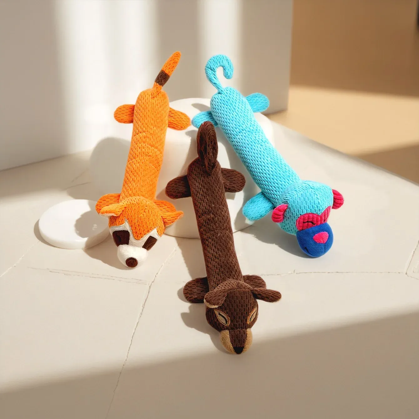 Mesh Long Animals Plush Dog Toys - photo 2