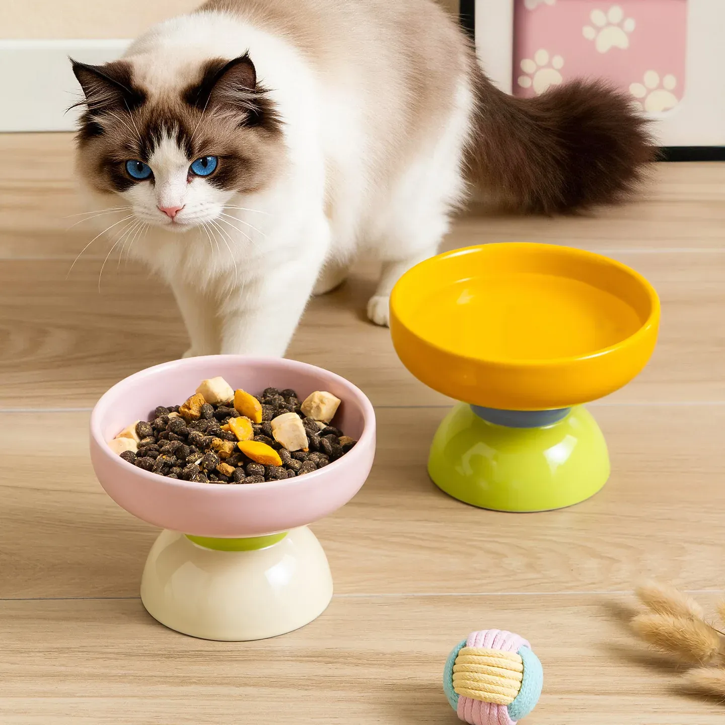 Macaron Color-Block Ceramic Bowl - photo 3