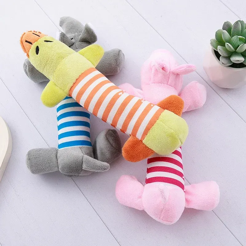 Striped Pig Duck Elephant Dog Toys - photo 2