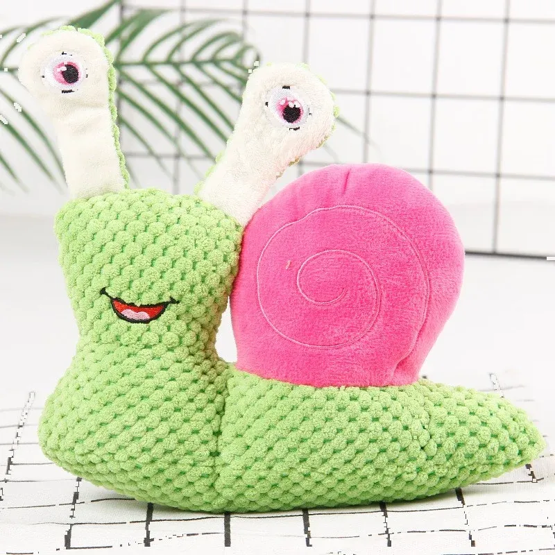 Colorblock Snail Plush Dog Toy - photo 2