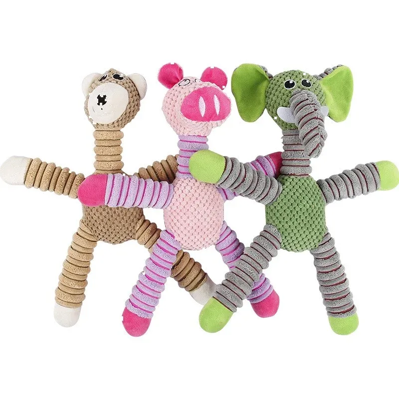 Big-Letter Pig Elephant Bear Dog Toys wholesale from Lanshine Pet