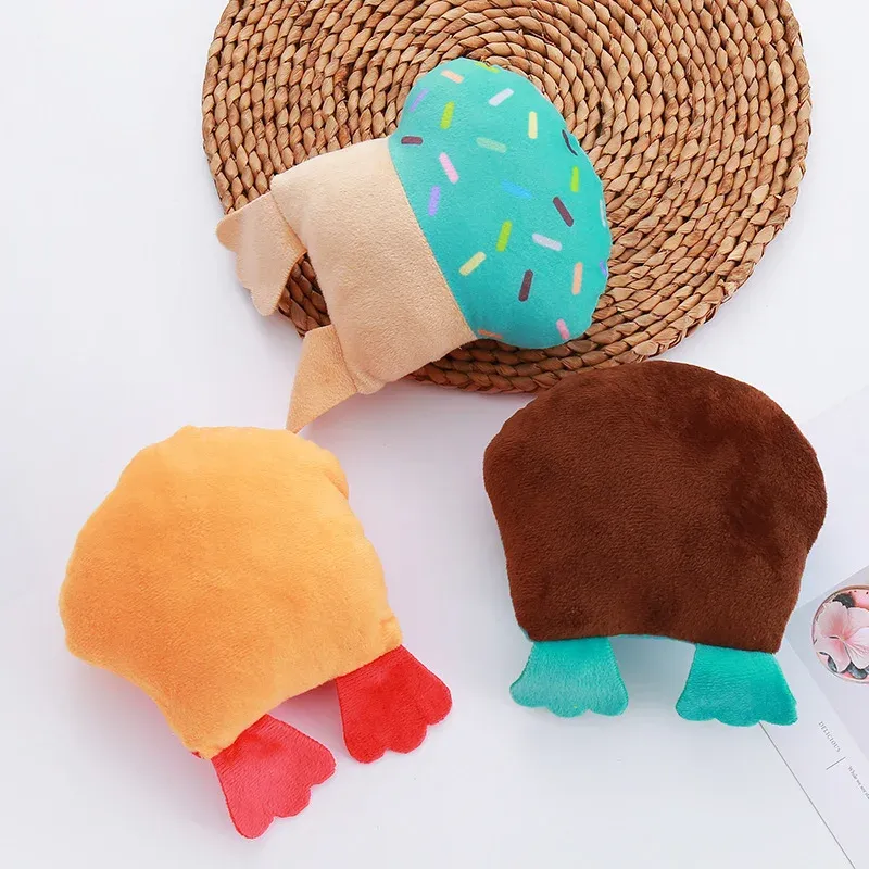 Printed Cupcake Plush Dog Toy - photo 2