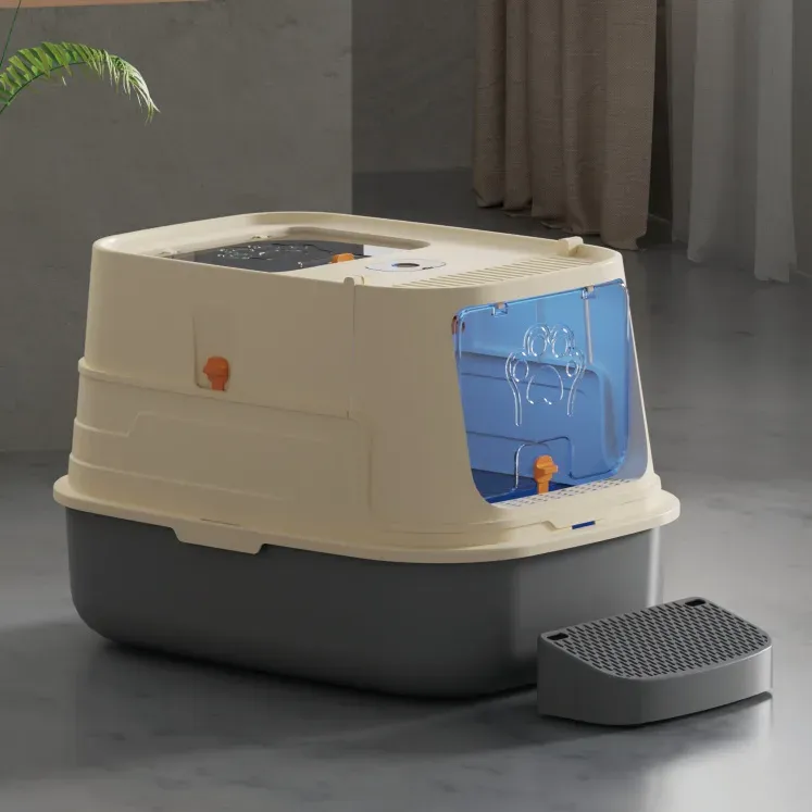 Battleship Enclosed Litter Box – PP wholesale pet product from Lanshine Pet