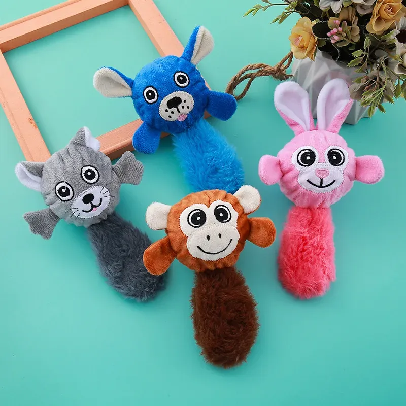 Spiky Ball Plush Dog Toys wholesale from Lanshine Pet