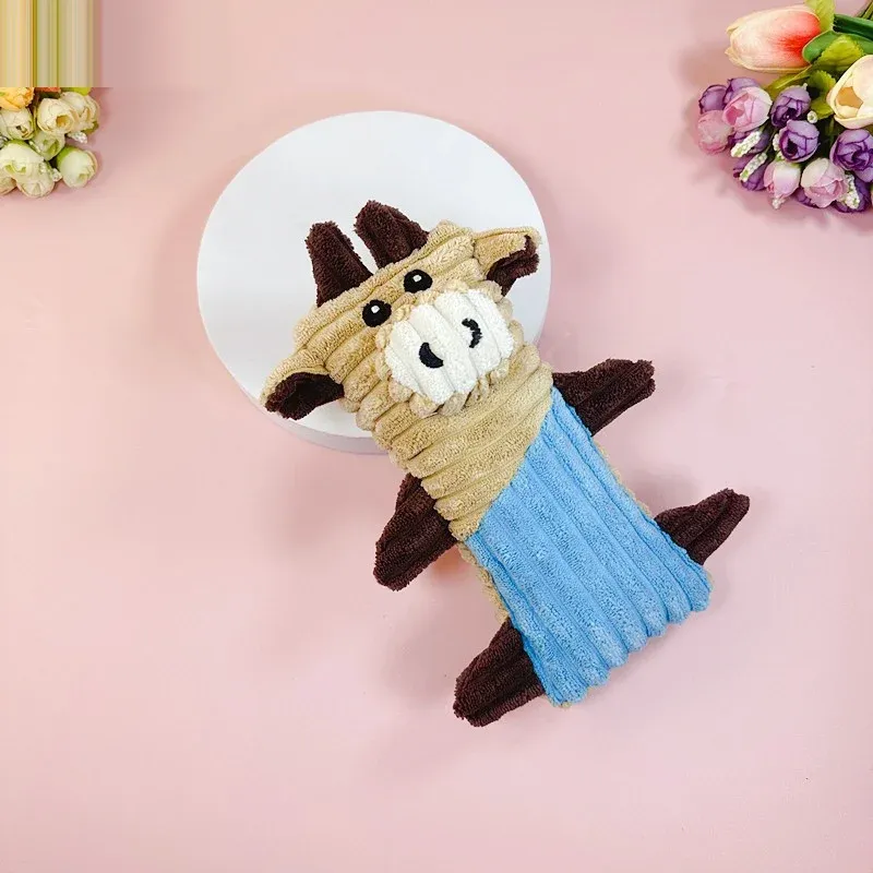 Colorblock Cow Plush Dog Toy - photo 2