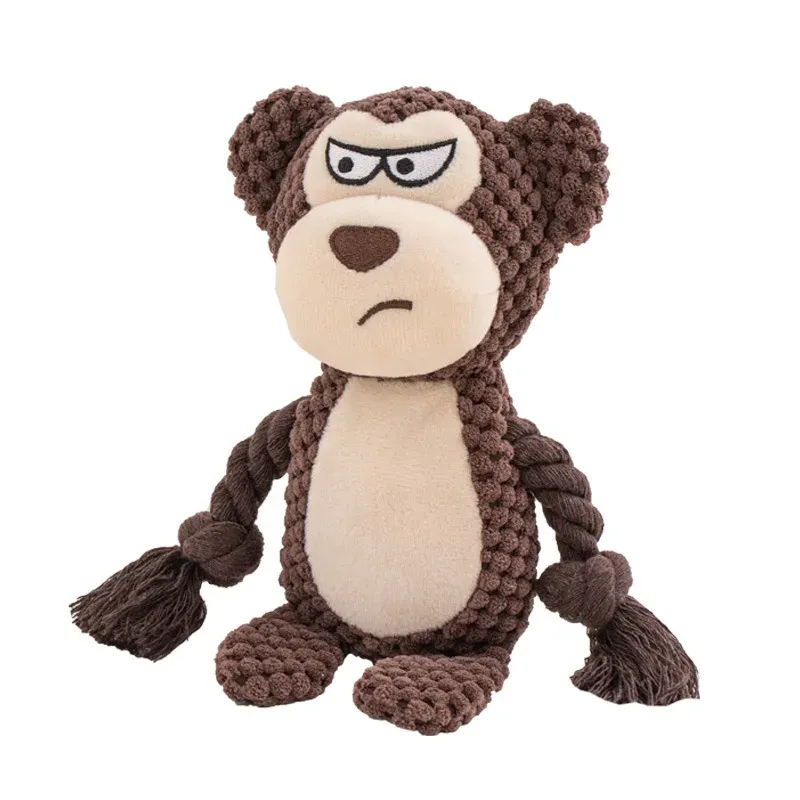 Corduroy Farm Animal Plush Dog Toys - photo 7