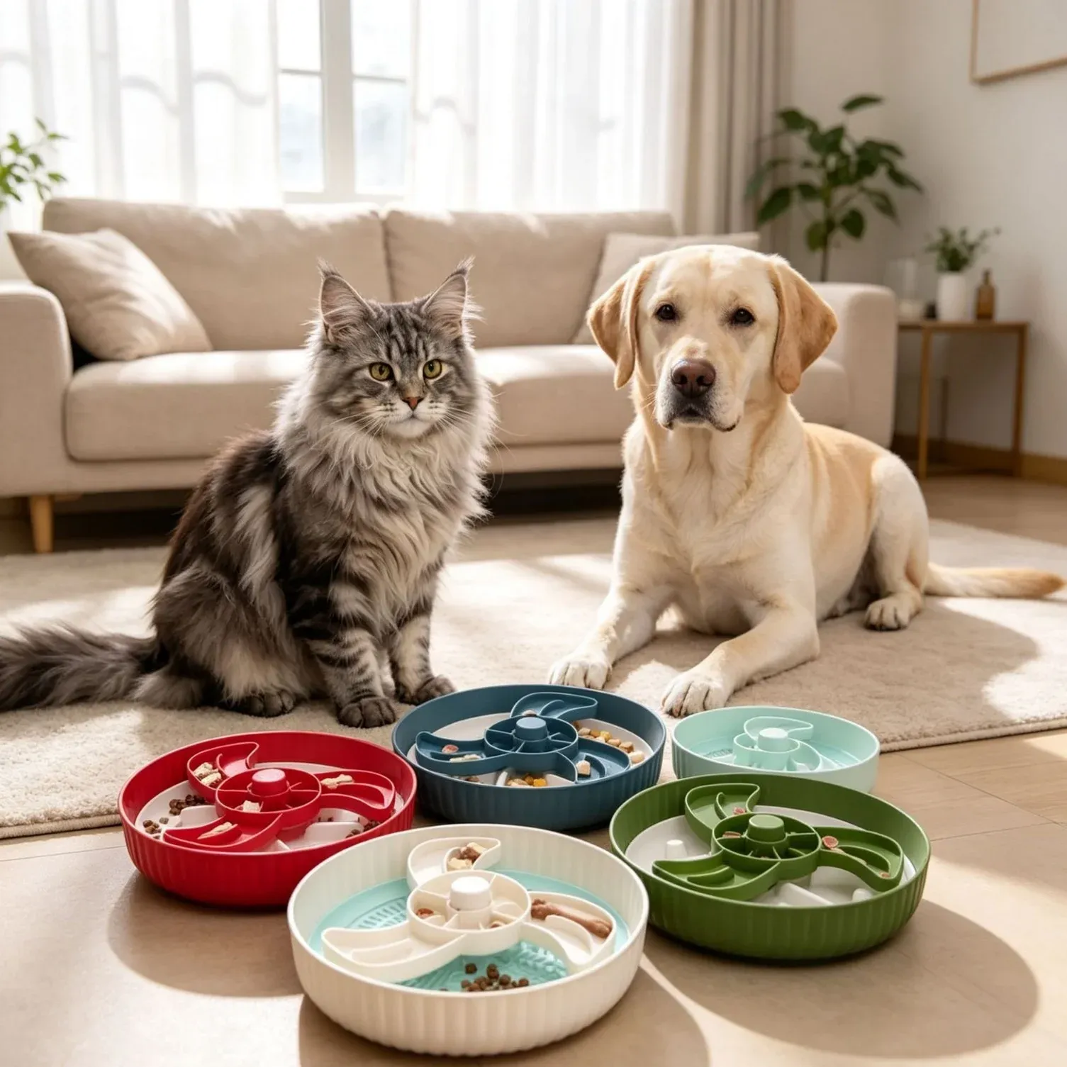 Whisker Slow-Feed Rotating Bowl - whisker bowl wholesale from Lanshine Pet