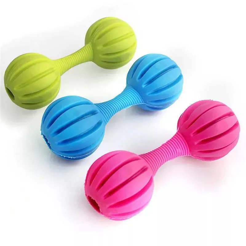 TPR Ribbed Barbell wholesale from Lanshine Pet