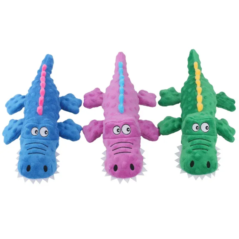 Bubble-Texture Crocodile Plush Dog Toy wholesale from Lanshine Pet