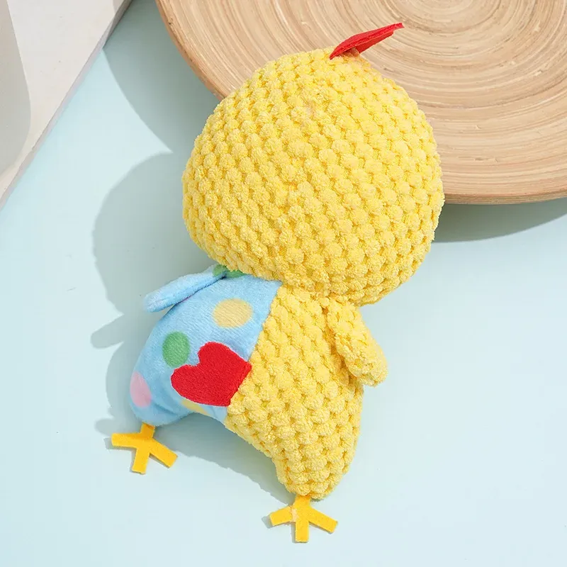 Yellow Chick Plush Dog Toy - photo 4