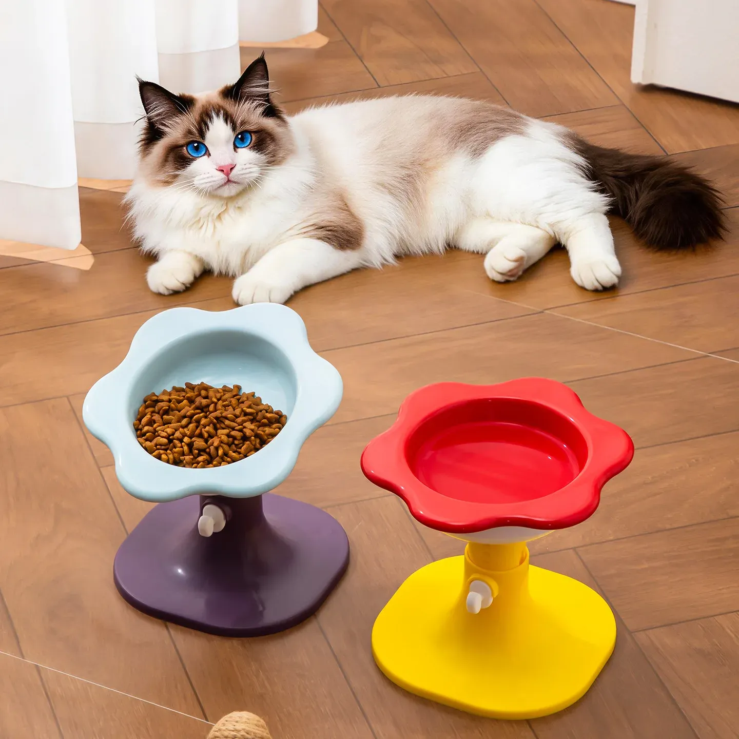 Sunflower Ceramic Bowl with Adjustable Stand - photo 2