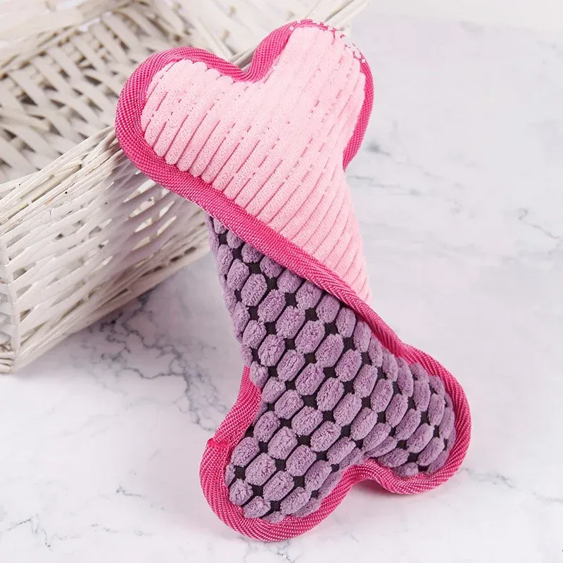 Reversible Bone Plush Dog Toy - photo 2