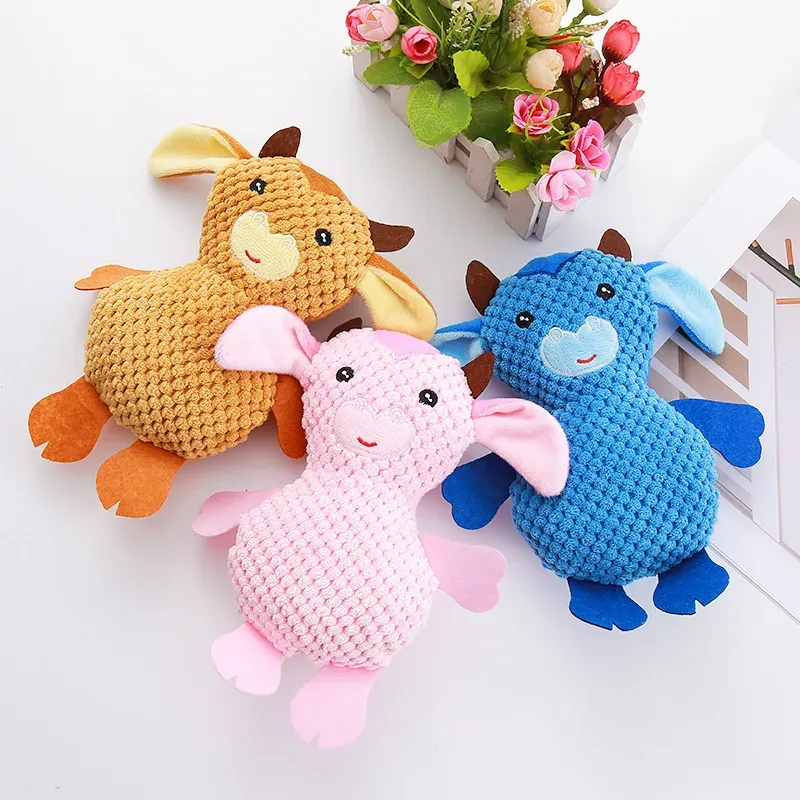 Brave Bull Plush Dog Toy - photo 2