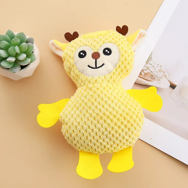Heart Deer Plush Dog Toy - photo 4