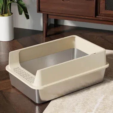 Square Stainless-Steel Litter Box (6 Sizes) - photo 3