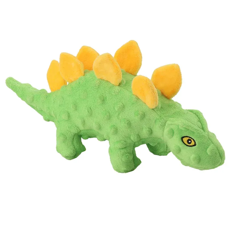 Bubble-Texture Dinosaur Plush Dog Toys - photo 2