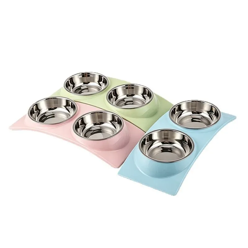 Arch-Bridge Double Round Bowl - arch bridge bowl wholesale from Lanshine Pet