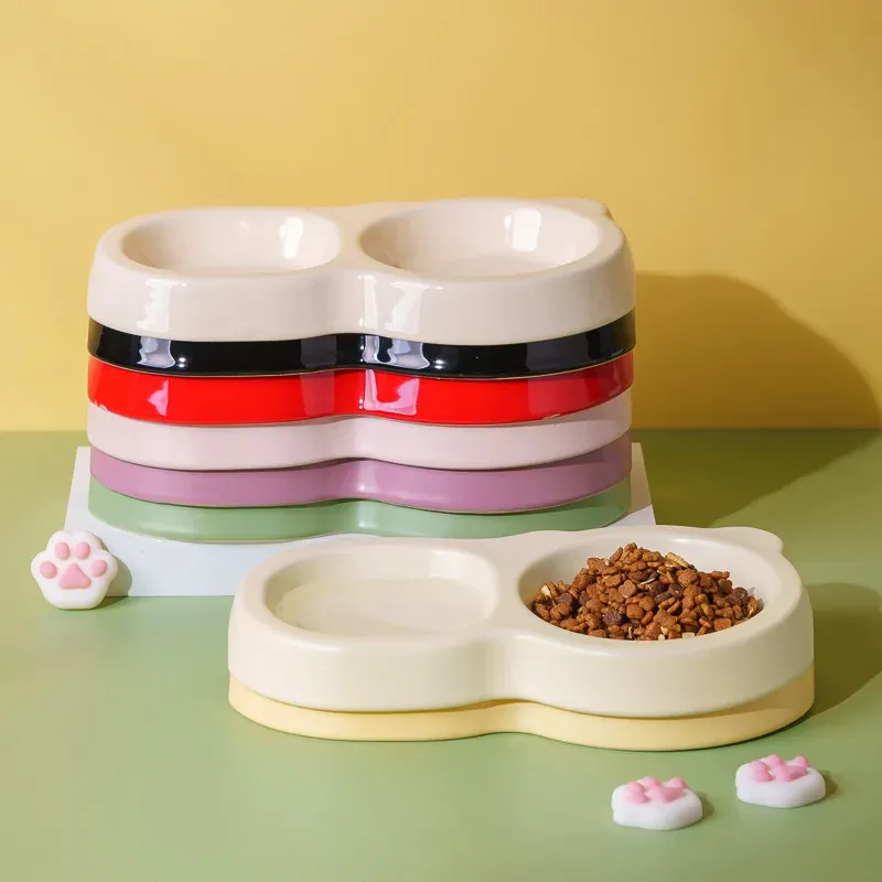 Dual Food & Water Ceramic Bowl - photo 3