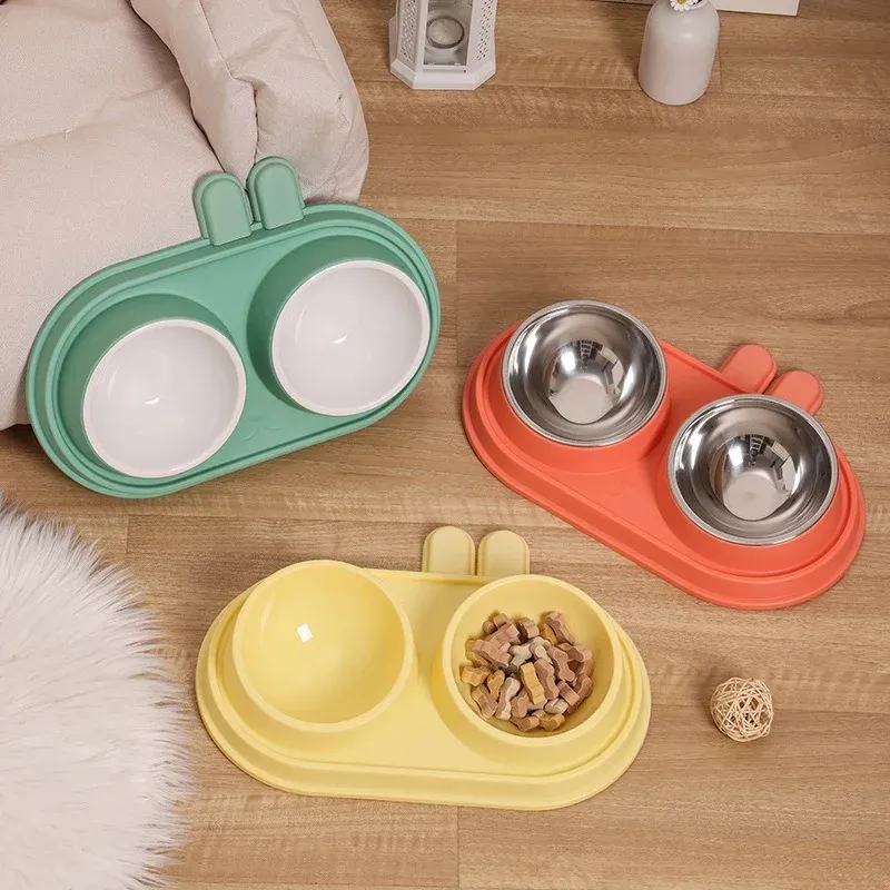 Rabbit Tilted Double Bowl - photo 2