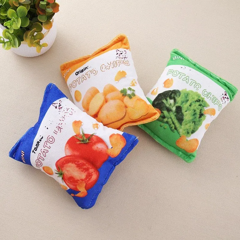 Chips Bag Plush Dog Toy - photo 1