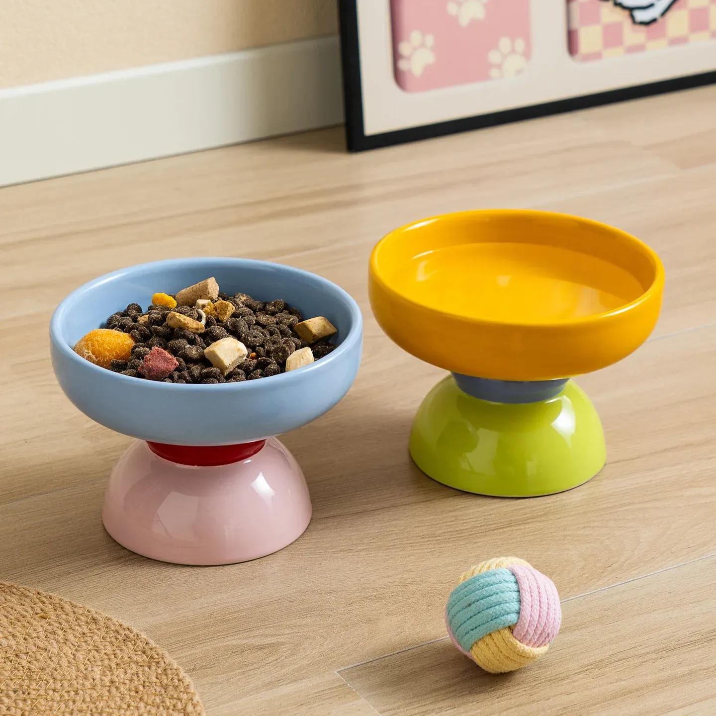 Macaron Color-Block Ceramic Bowl - photo 4