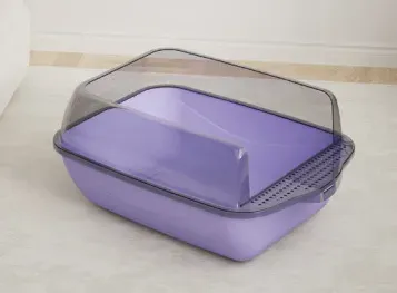 White-Top Semi-Enclosed Litter Box - photo 2