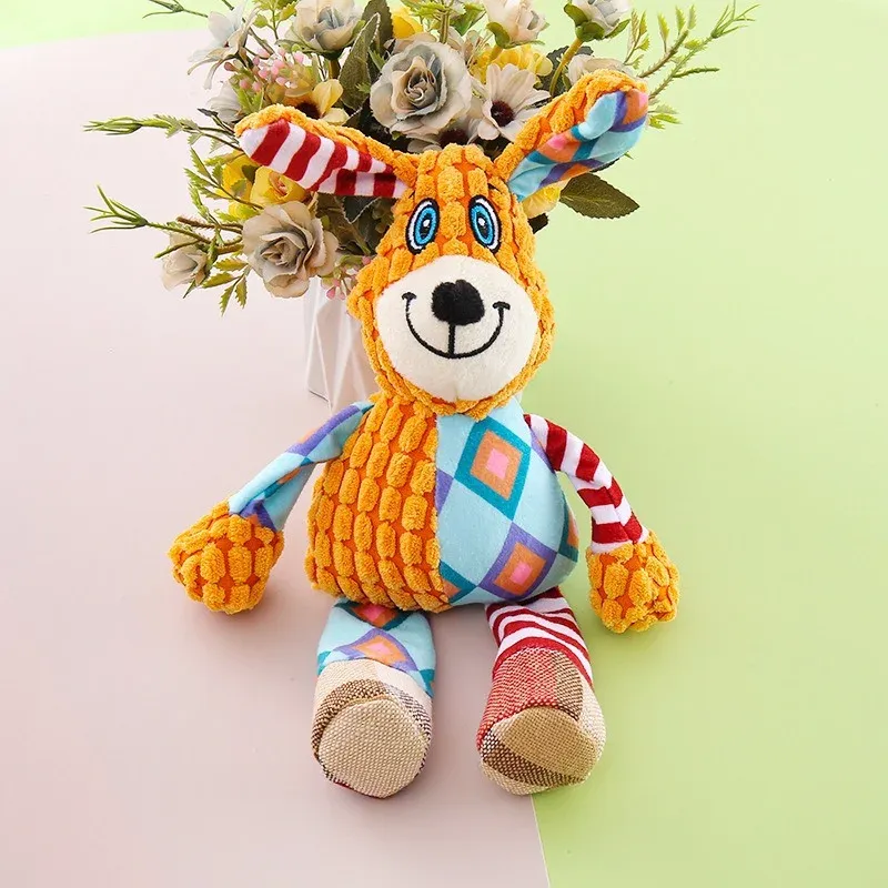 Flower Print Animals Plush Dog Toys wholesale from Lanshine Pet